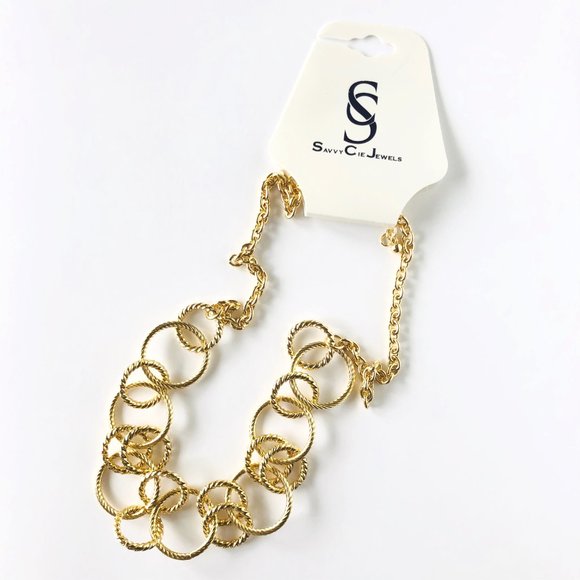 Gold Statement Necklace - Picture 3 of 5